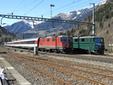 FFS Ae 6/6 11411 'Zug' e Re 4/4 II 11156